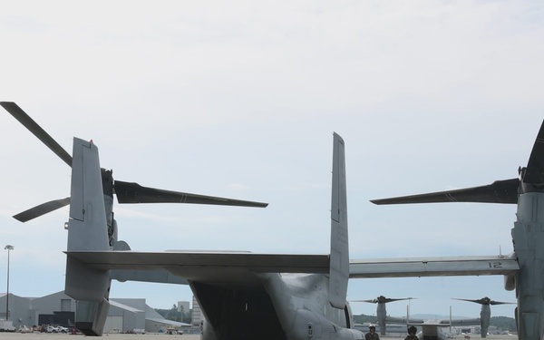 U.S. Marines with VMM-162 transport Marines with 1st Battalion, 25th Marines during Atlantic Alliance 2025