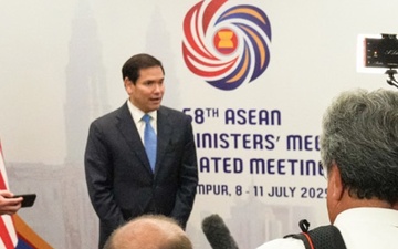 Secretary Rubio speaks with the press in Kuala Lumpur, Malaysia