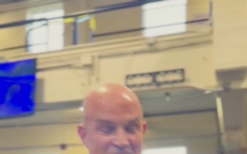The Vice Chief of Staff of the Army participates in a Holistic Health and Fitness session