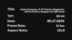 Alpha Company, 3rd Battalion, 47th Infantry Regiment, 197th Infantry Brigade 1st 100 Yards EPK (H)