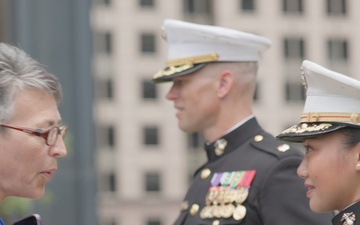 Marine Week Chicago 2025: Jamaria Peters Make-A-Wish ceremony with U.S. Marines