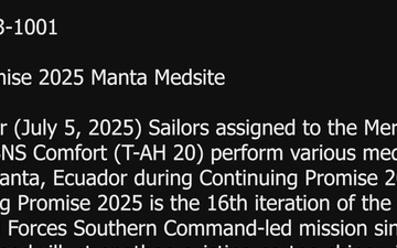 Continuing Promise 2025 Manta Medsite