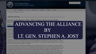 Advancing the Alliance, an Op-Ed by Lt. Gen. Stephen Jost