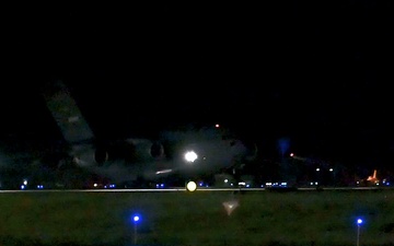 B-Roll Package: C-17 Globemaster III Cargo Offload at Misawa AB in support of REFORPAC 25