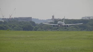 Aircraft Arrive at Yokota Air Base