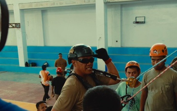 The Hawaii National Guard conducts Urban Rescue training during Pacific Partnership 2025 in Virac, Philippines
