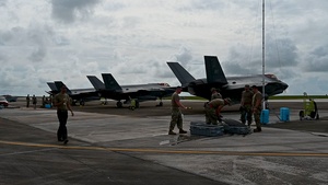 B-Roll: 115th and 187th AMXS set up grounding equipment ahead of REFORPAC