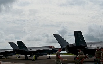 B-Roll: 115th and 187th AMXS set up grounding equipment ahead of REFORPAC
