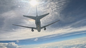 KC-46 aerial refueling broll