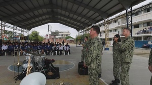 USFF Band Performs for School Children in Manta, Ecuador