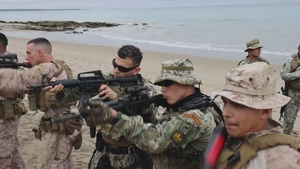 U.S. Marines and Ecuadorian Marine Infantry SMEE