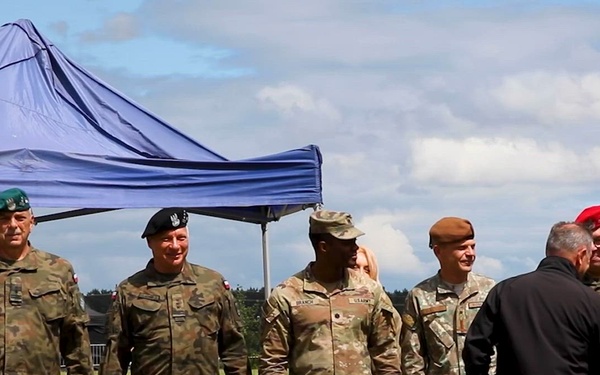 B-Roll: Tank warfare demonstration features U.S. Army in Poland