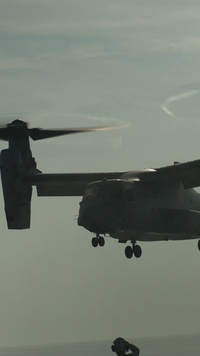 U.S. Marines with VMM-266 conduct qualifications aboard USS New York