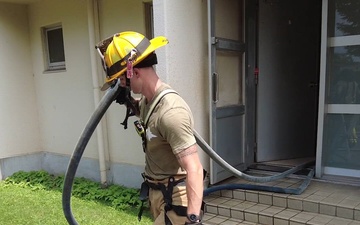 169th CES firefighters conduct structure training in Japan