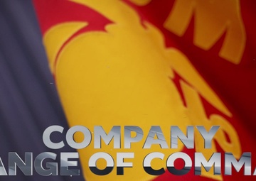 COMPANY CHANGE OF COMMAND CEREMONY