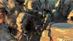 Alpha Company, 898th Brigade Engineer Battalion sets up defensive position obstacles