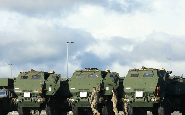 25th ID Receive HIMARS B-Roll