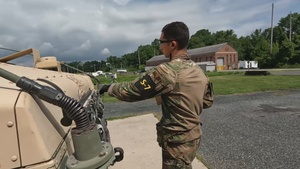 Competitors conduct Mounted Gunnery - 2025 National Best Warrior