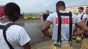 169th CES firefighters conduct vehicle fire training in Japan