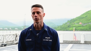 Ensign Jacob Earnshaw highlights operations aboard Coast Guard Cutter Alex Haley (WMEC 39)