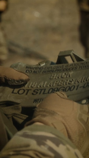1222nd Engineer Company conducts claymore detonation