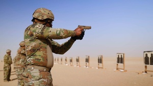 Ten 17th Sustainment Brigade Soldiers Earn German Marksmanship