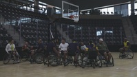 2025 DoD Warrior Games Wheelchair Basketball Practice Team Navy