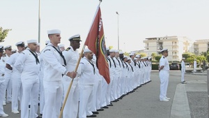 AFN Naples B-Roll Package - USNH Naples Flag Ceremony