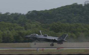 F35A Lightning II Marines aircraft at Fort McCoy