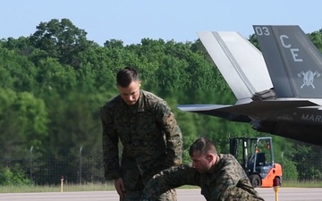 F35A Lightning II Marines aircraft at Fort McCoy