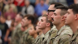 1487th Transportation Company honored during pre-deployment ceremony (NO GFX)