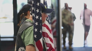 1487th Transportation Company honored during pre-deployment ceremony (B-Roll)
