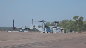 Talisman Sabre 25 B-Roll: VMM 363 offloads HIMARS ammunition pods