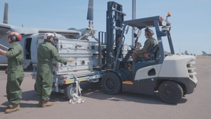 Talisman Sabre 25 B-Roll: Marines conduct loading drills with Marine Adjustable Cargo Trailer