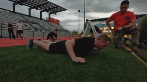 Competitors undertake Army Fitness Test - 2025 National Best Warrior