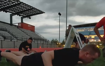 Competitors undertake Army Fitness Test - 2025 National Best Warrior