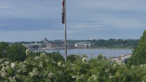 Competitors participate in the final event, locating points around the Annapolis, MD-2025 National Best Warrior