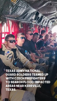 Texas National Guard, Czech forces team up for flood response