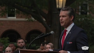 Hegseth Speaks Before Evening Parade