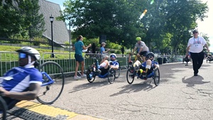 Team Air Force athletes compete in cycling event at 2025 DoD Warrior Games