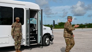 Gen. Lamontagne tours Andersen, observes DLE series support