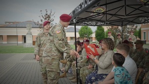 Tashawndra Clark Awarded Shield of Sparta as 2-503rd Conducts Change of Responsibility