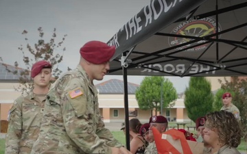 Tashawndra Clark Awarded Shield of Sparta as 2-503rd Conducts Change of Responsibility
