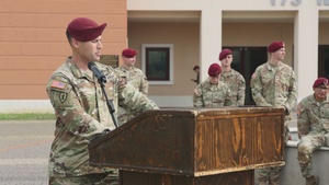 2nd Battalion, 503rd Infantry Regiment, 173rd Airborne Brigade holds change of responsibility ceremony
