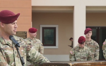 2nd Battalion, 503rd Infantry Regiment, 173rd Airborne Brigade holds change of responsibility ceremony