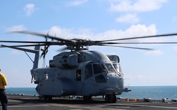 USS Iwo Jima Conducts Flight Operations with CH-53K King Stallion