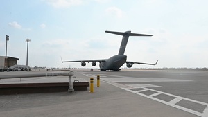 Paratroopers, aircraft arrive at Incirlik AB for Agile Spirit 25 kickoff (B-Roll)