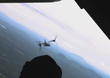 U.S. Marines with VMM-162 and HMH-464 transport Marines with 1st Battalion, 25th Marines during Atlantic Alliance 2025