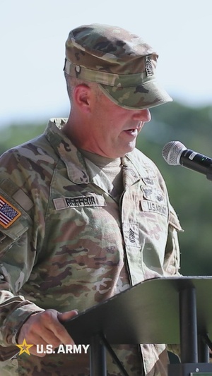 Command Sgt. Maj. Jonathan Reffeor Relinquishment of Responsibility
