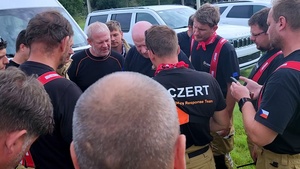 Texas Guard and Czech firefighters conduct joint search with Indiana Task Force in Sisterdale, Texas